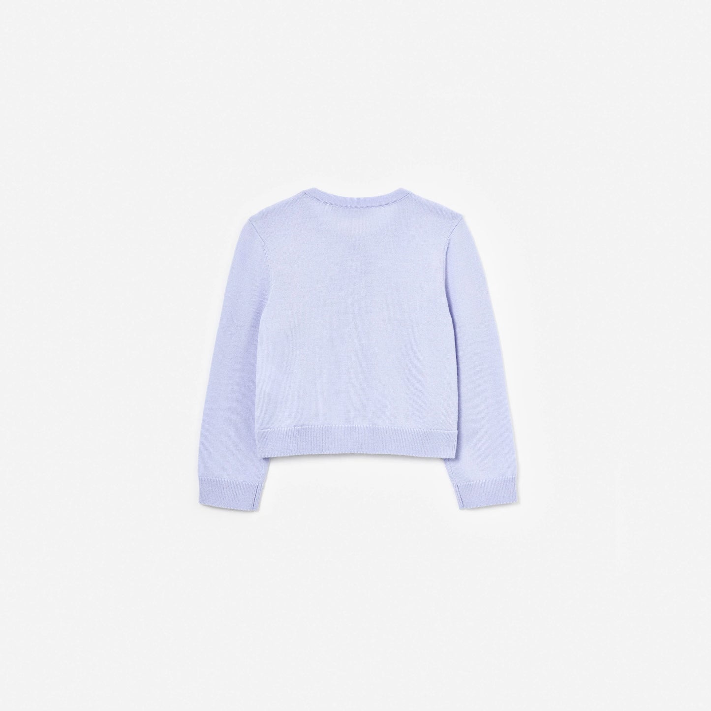Lilac Sequin Flower Embroidered Knit Cardigan