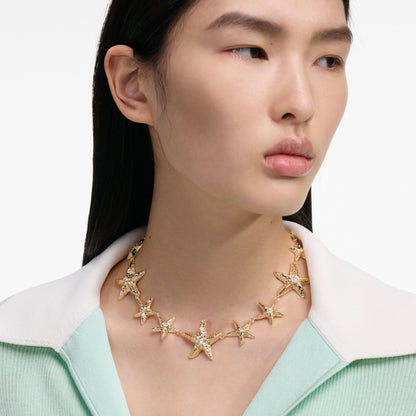 Mottled Gold Sea Star Necklace