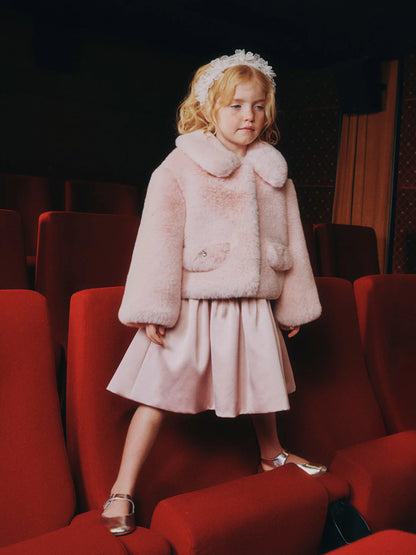 Pink Faux Fur Jacket