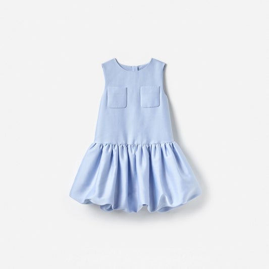 Blue Taffeta Dress